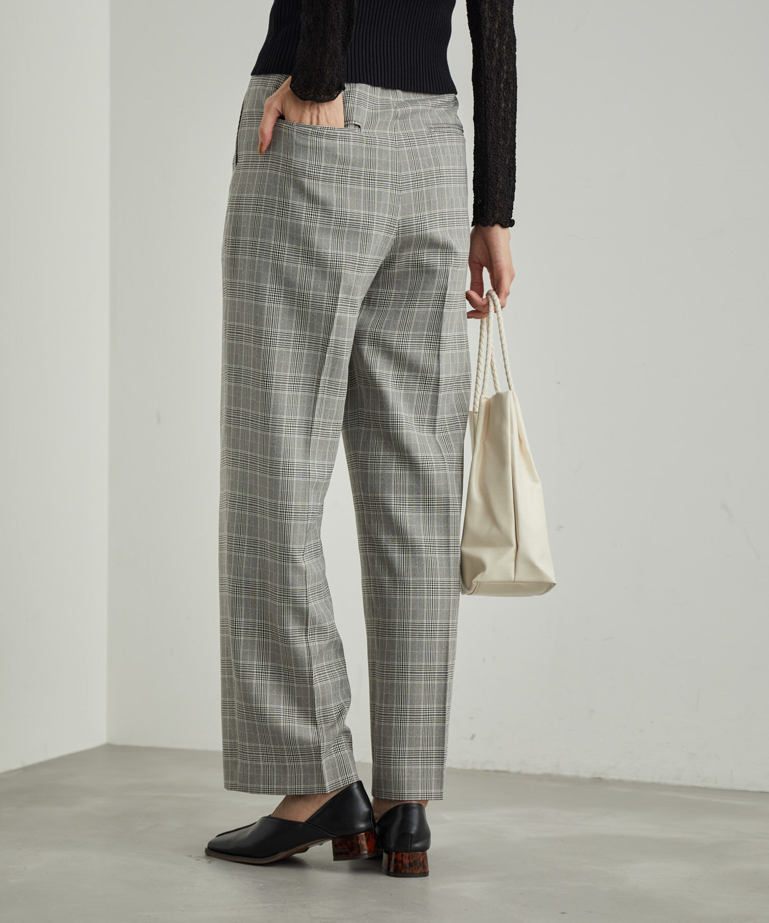 Rope&rsquo;Picnic「ウールライクサキソニーセミタックワイドパンツ」|その他|