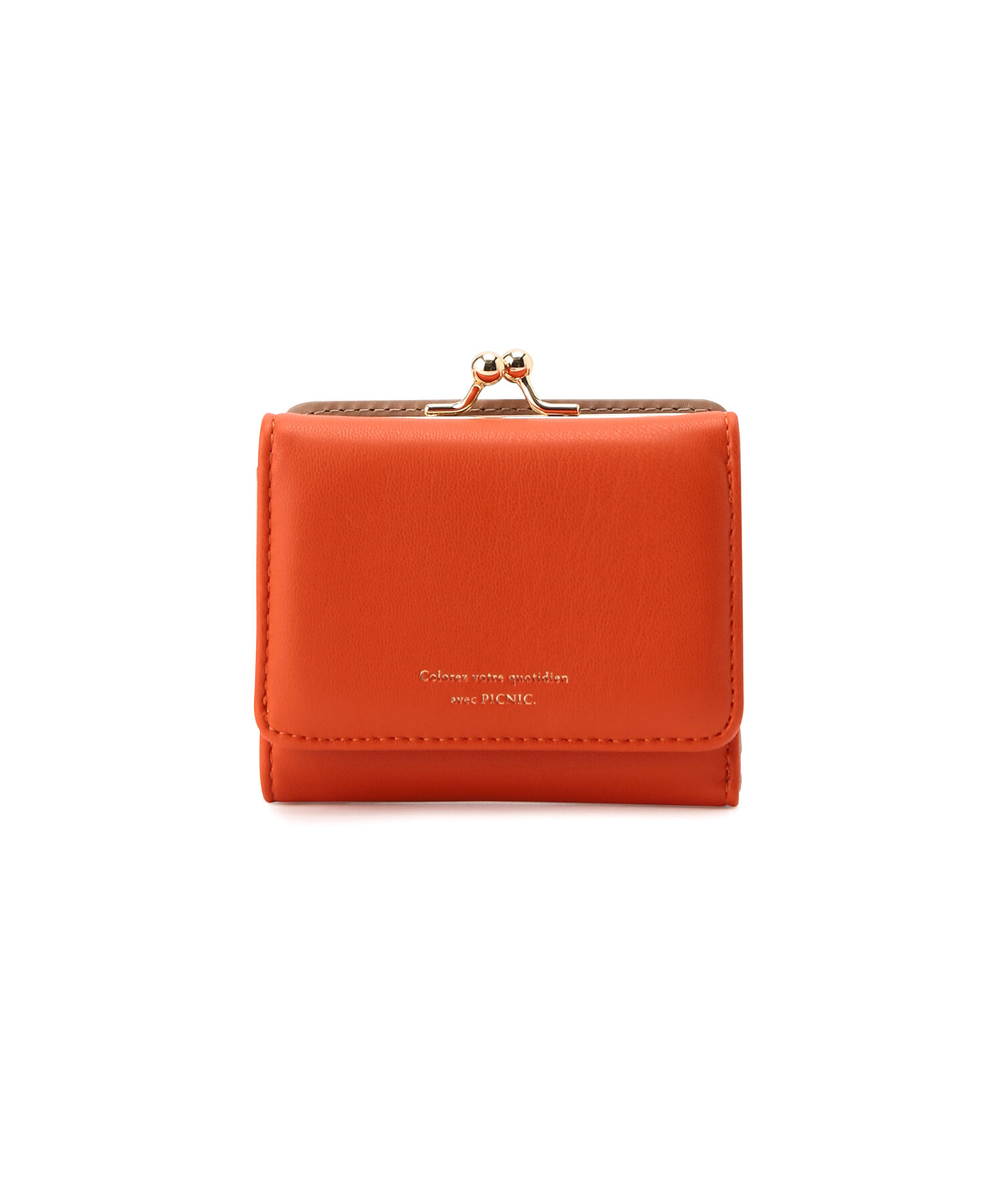 ROPE PICNIC PASSAGE「がま口三つ折りウォレット」|財布|レッド系(62)