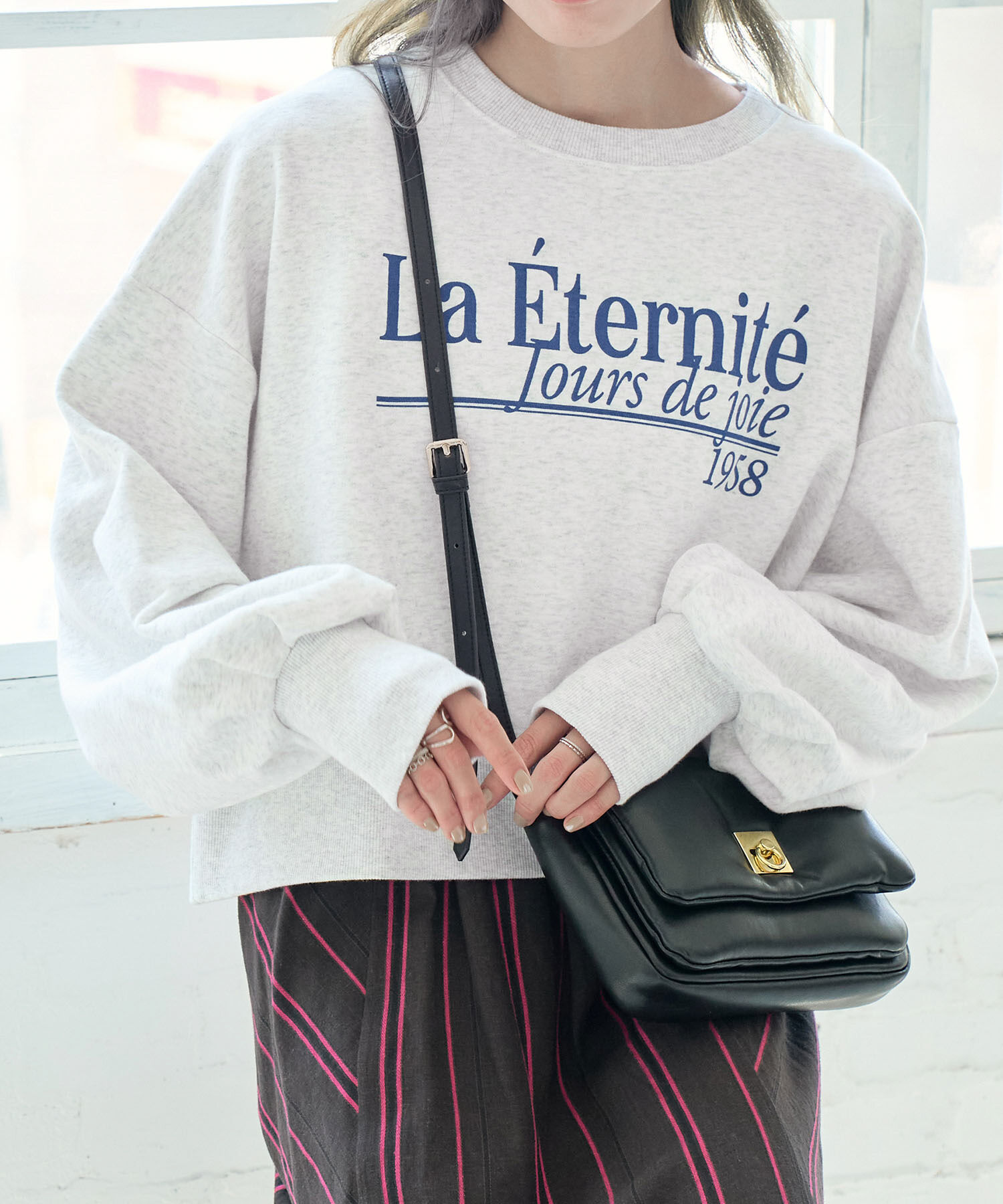 ROPE' PICNIC R「ショート丈ロゴスウェット」|スウェット・ジャージ|