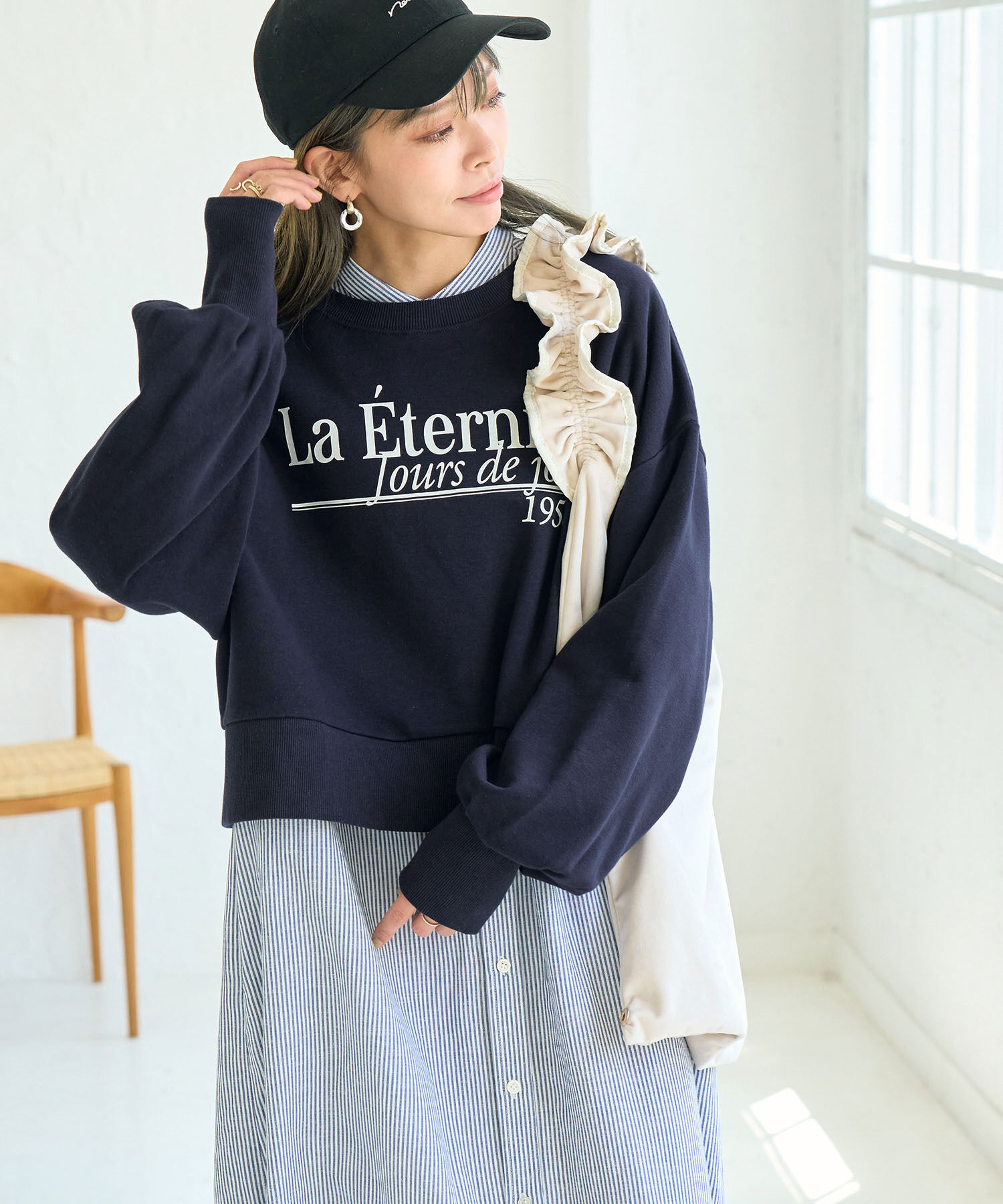 ROPE' PICNIC R「ショート丈ロゴスウェット」|スウェット・ジャージ|