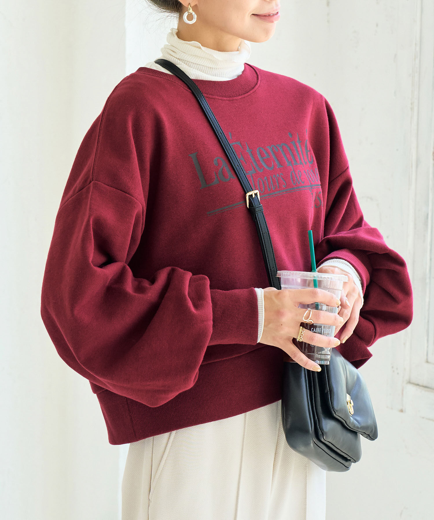 ROPE' PICNIC R「ショート丈ロゴスウェット」|スウェット・ジャージ|