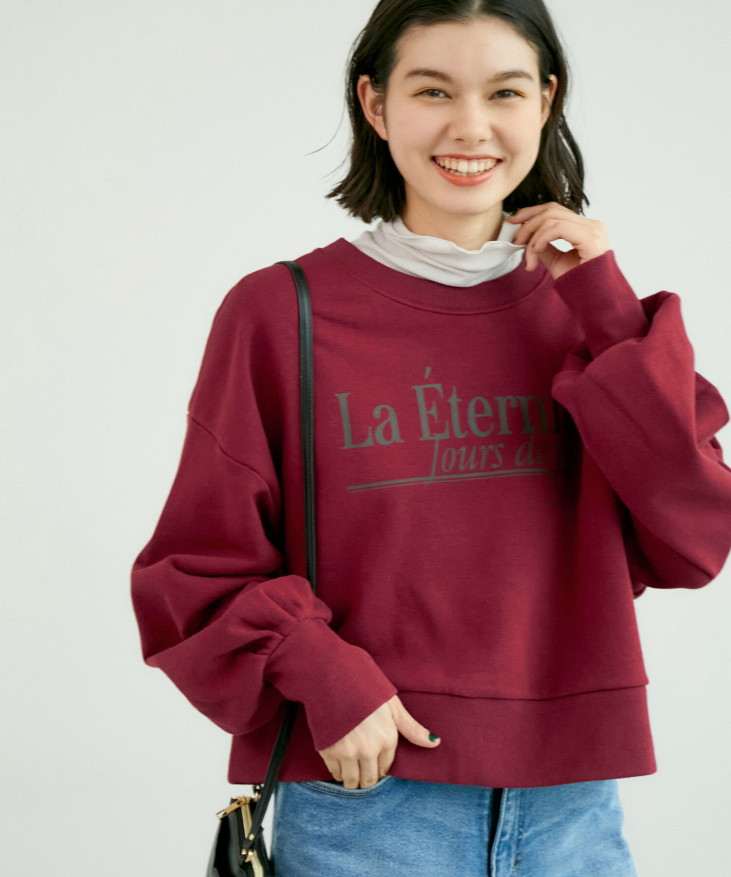 ROPE' PICNIC R「ショート丈ロゴスウェット」|スウェット・ジャージ|