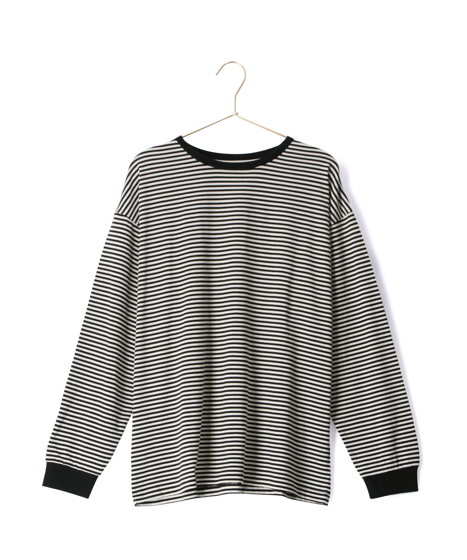 ROPE' PICNIC R「BIGボーダーカットトップス/リンクコーデ 」|Tシャツ・カットソー|ブラック系(02)