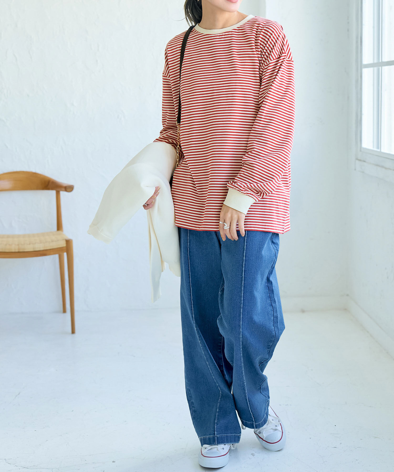 ROPE' PICNIC R「BIGボーダーカットトップス/リンクコーデ 」|Tシャツ・カットソー|