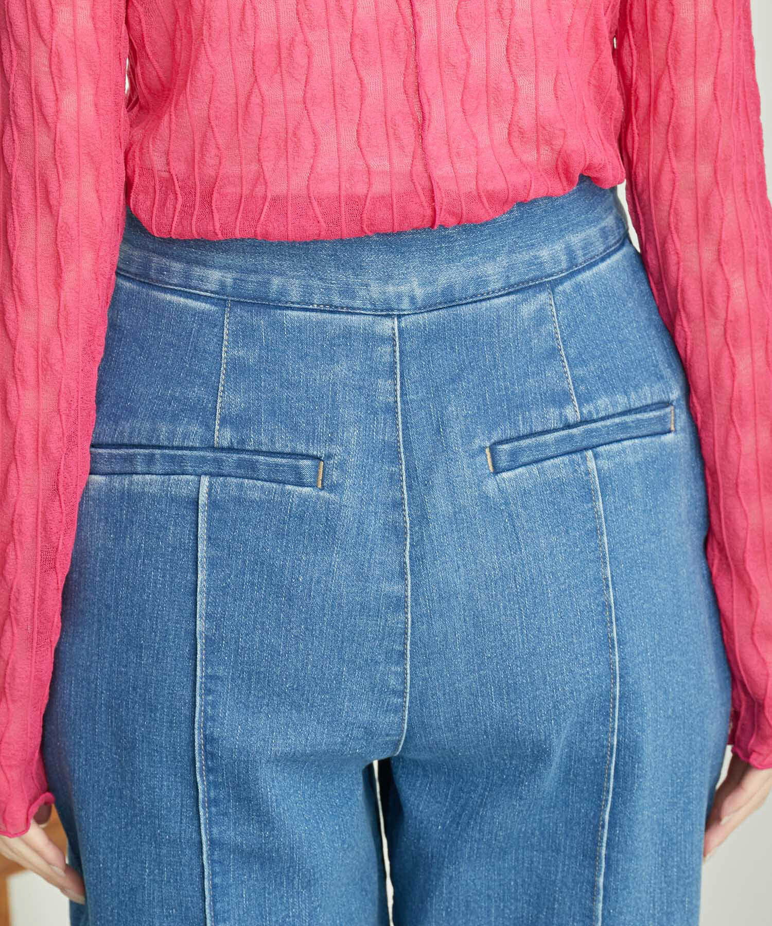 Rope&rsquo;Picnic「【CM着用商品】ウエストシェイプストレートワイドデニム」|デニム|