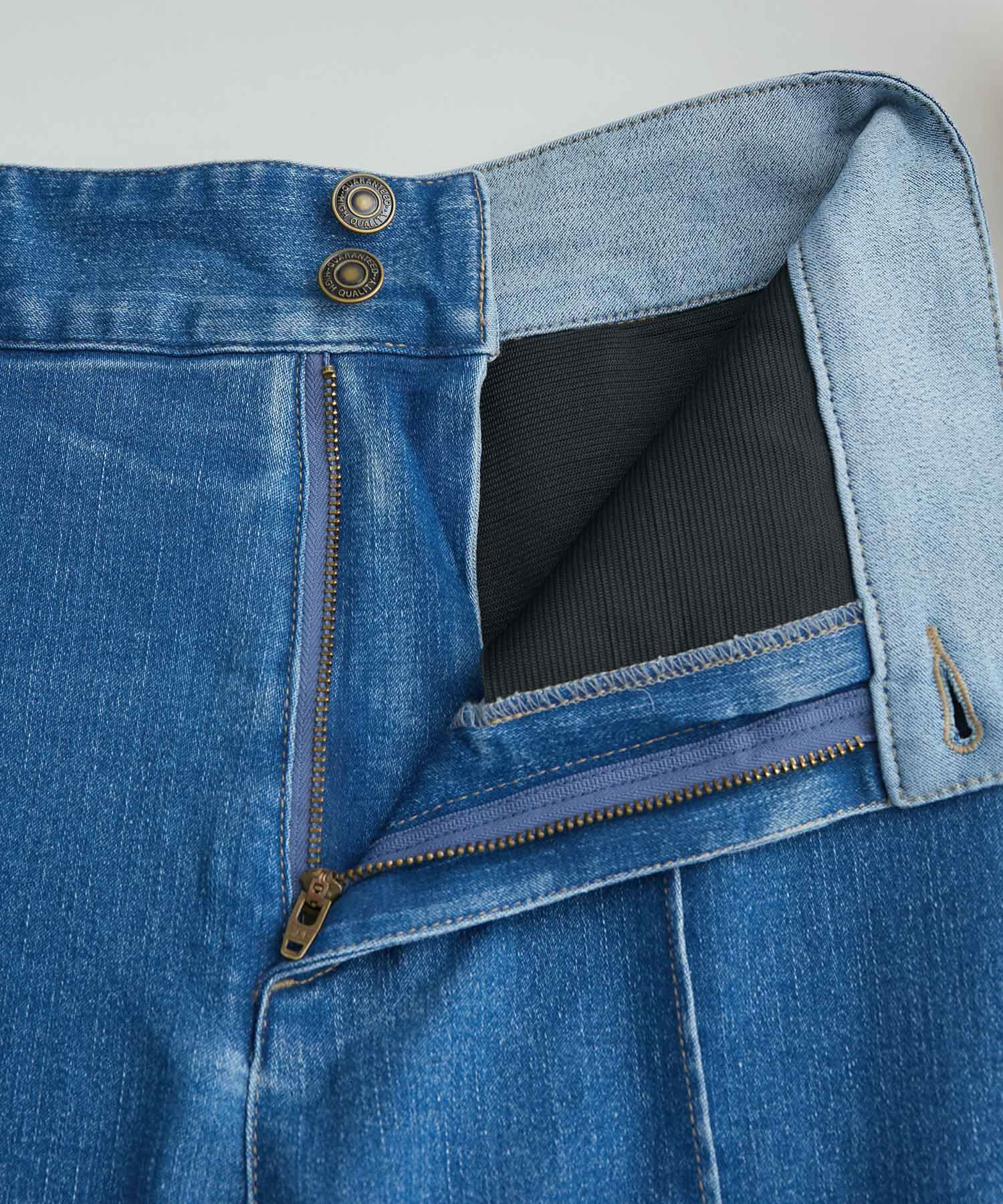 Rope&rsquo;Picnic「【CM着用商品】ウエストシェイプストレートワイドデニム」|デニム|