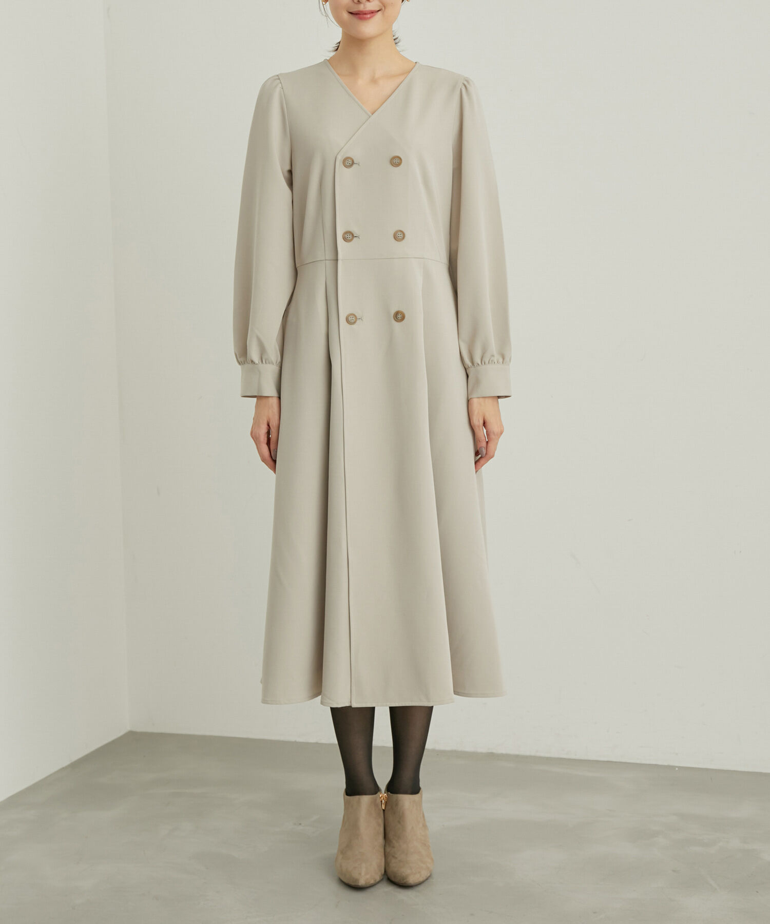 Rope&rsquo;Picnic「トレンチ風ワンピース」|ワンピース|