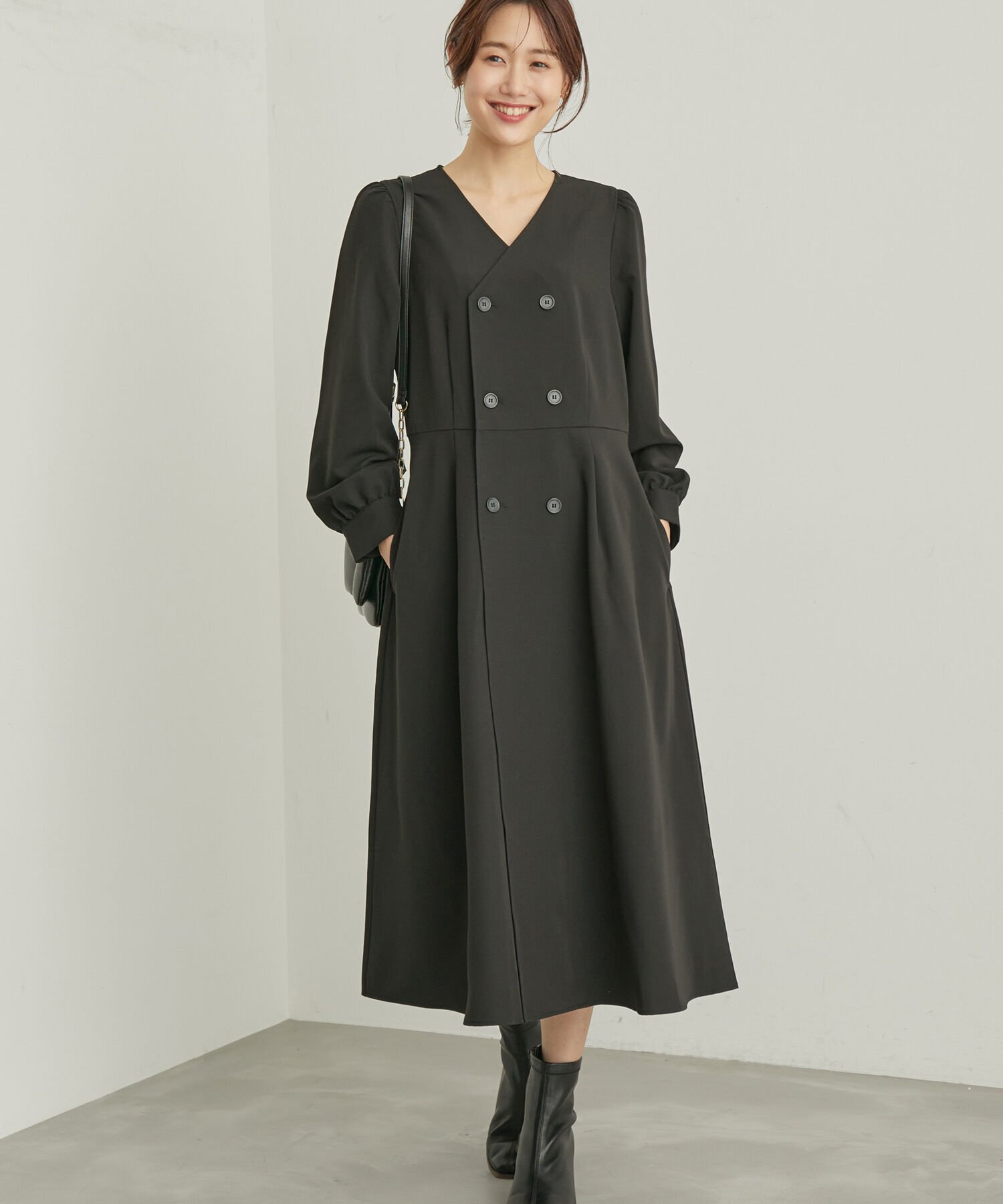 Rope&rsquo;Picnic「トレンチ風ワンピース」|ワンピース|