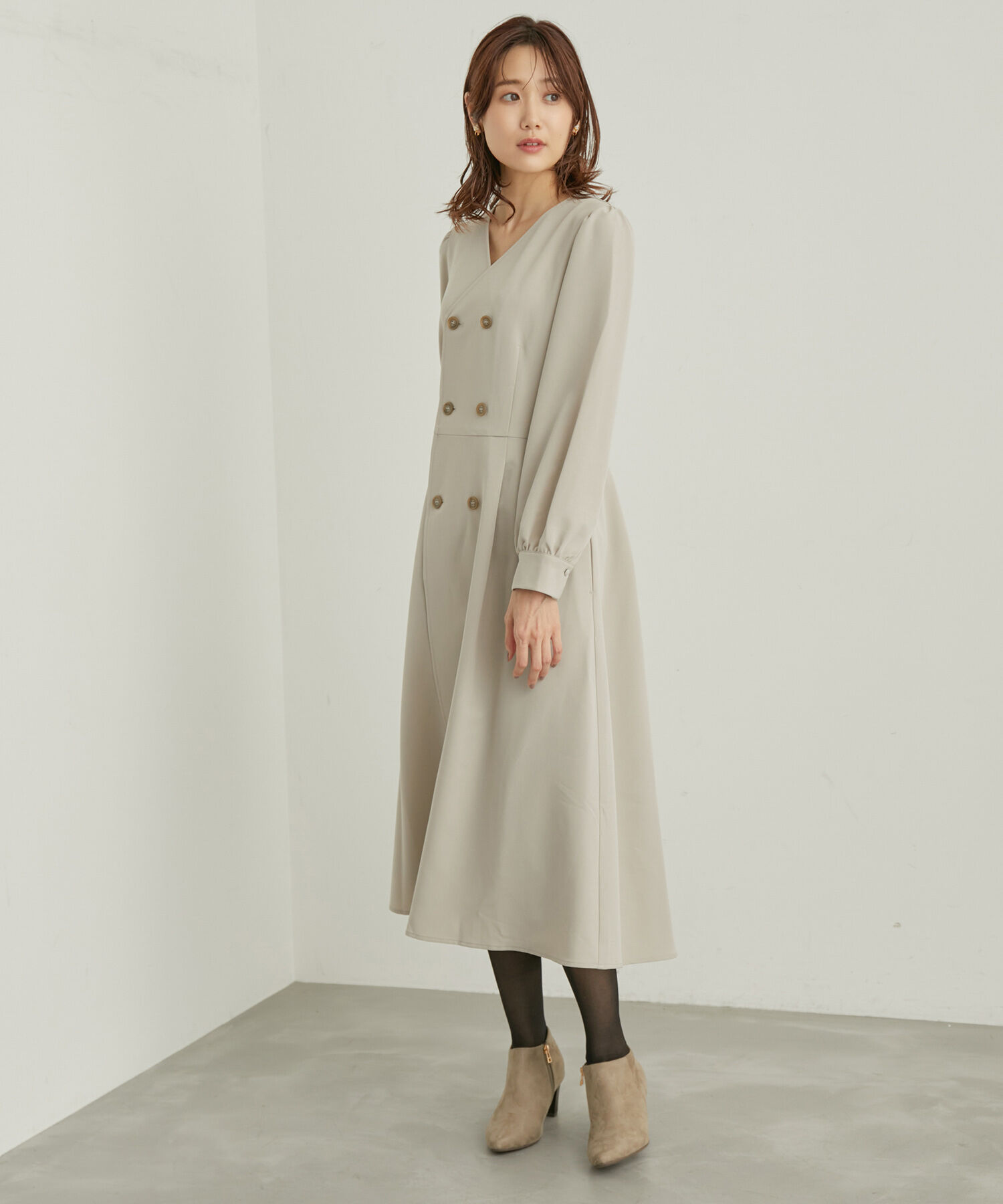 Rope&rsquo;Picnic「トレンチ風ワンピース」|ワンピース|