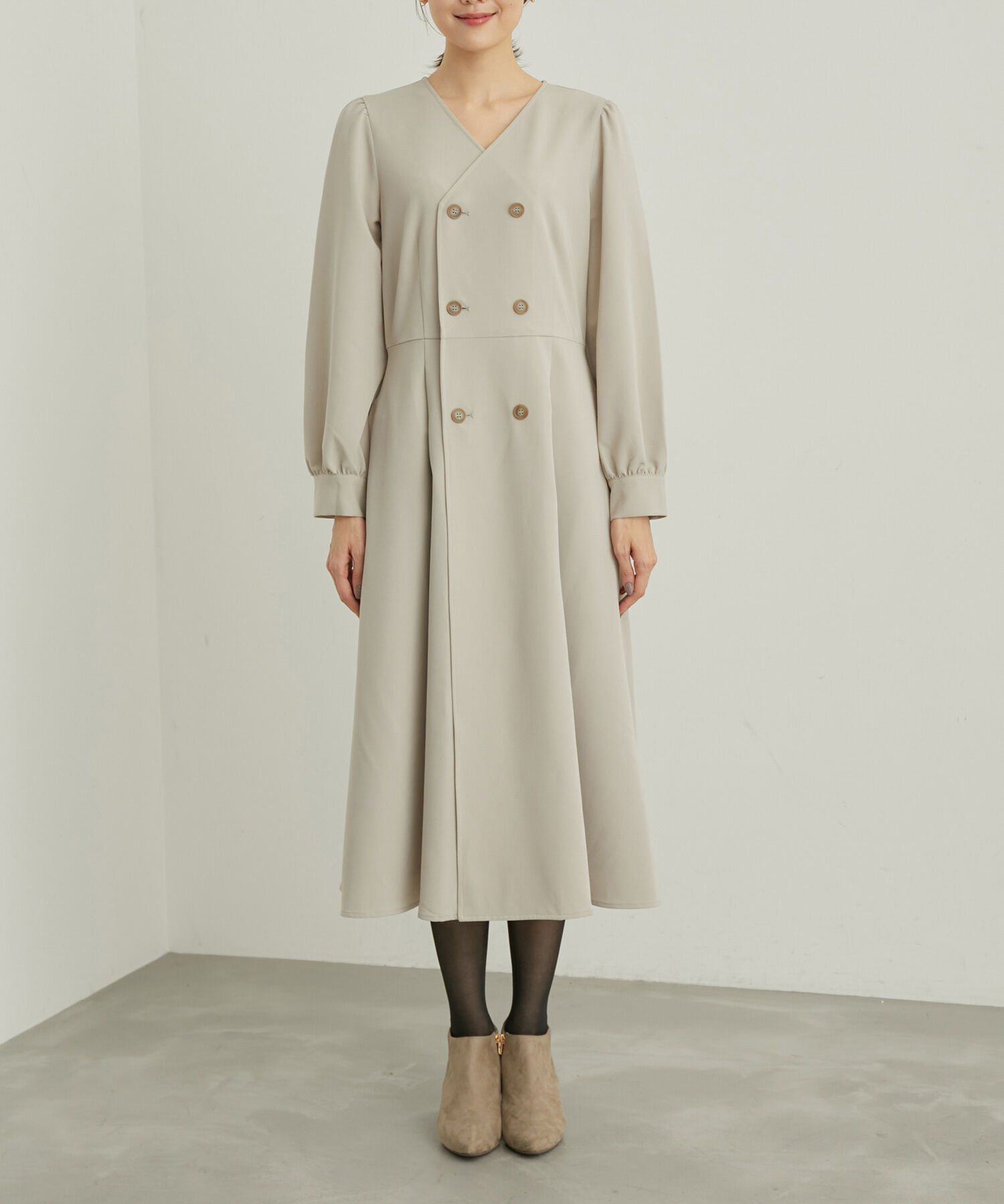 Rope&rsquo;Picnic「トレンチ風ワンピース」|ワンピース|