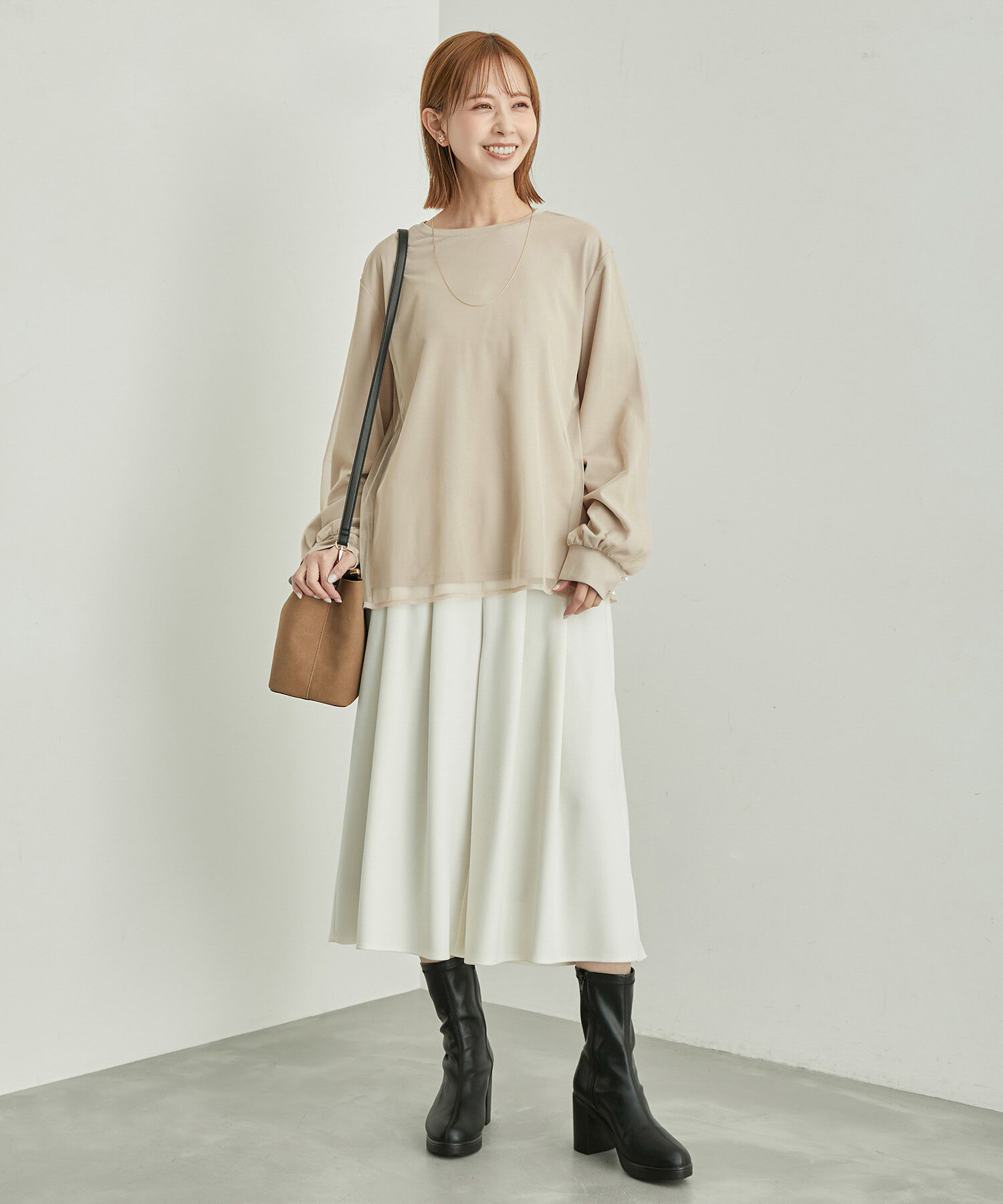 Rope&rsquo;Picnic「【WEB限定】チュールレイヤードトップス」|Tシャツ・カットソー|