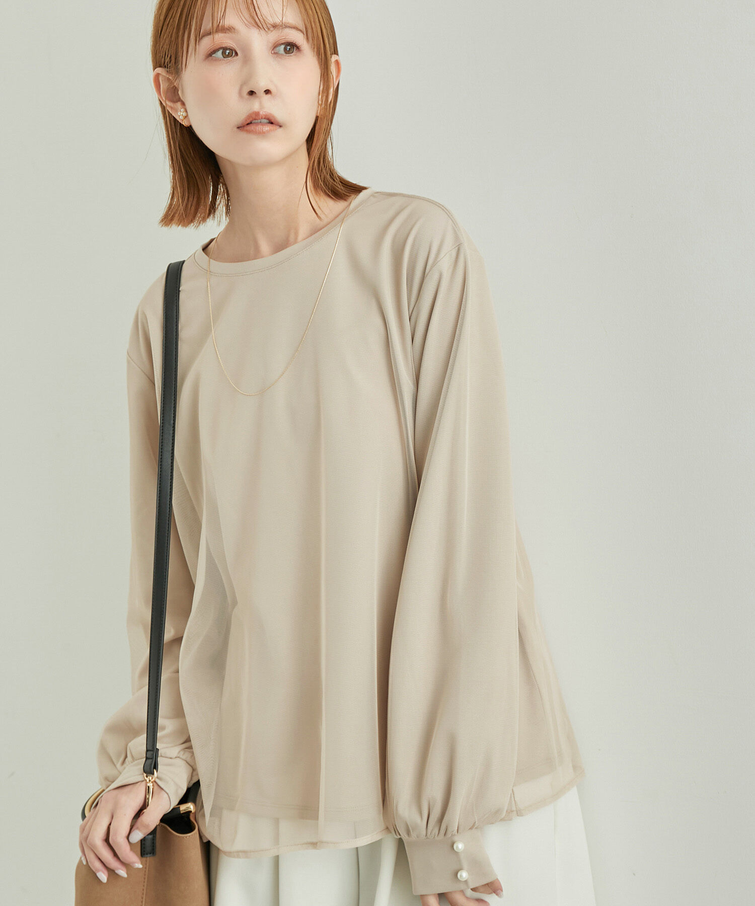 Rope&rsquo;Picnic「【WEB限定】チュールレイヤードトップス」|Tシャツ・カットソー|