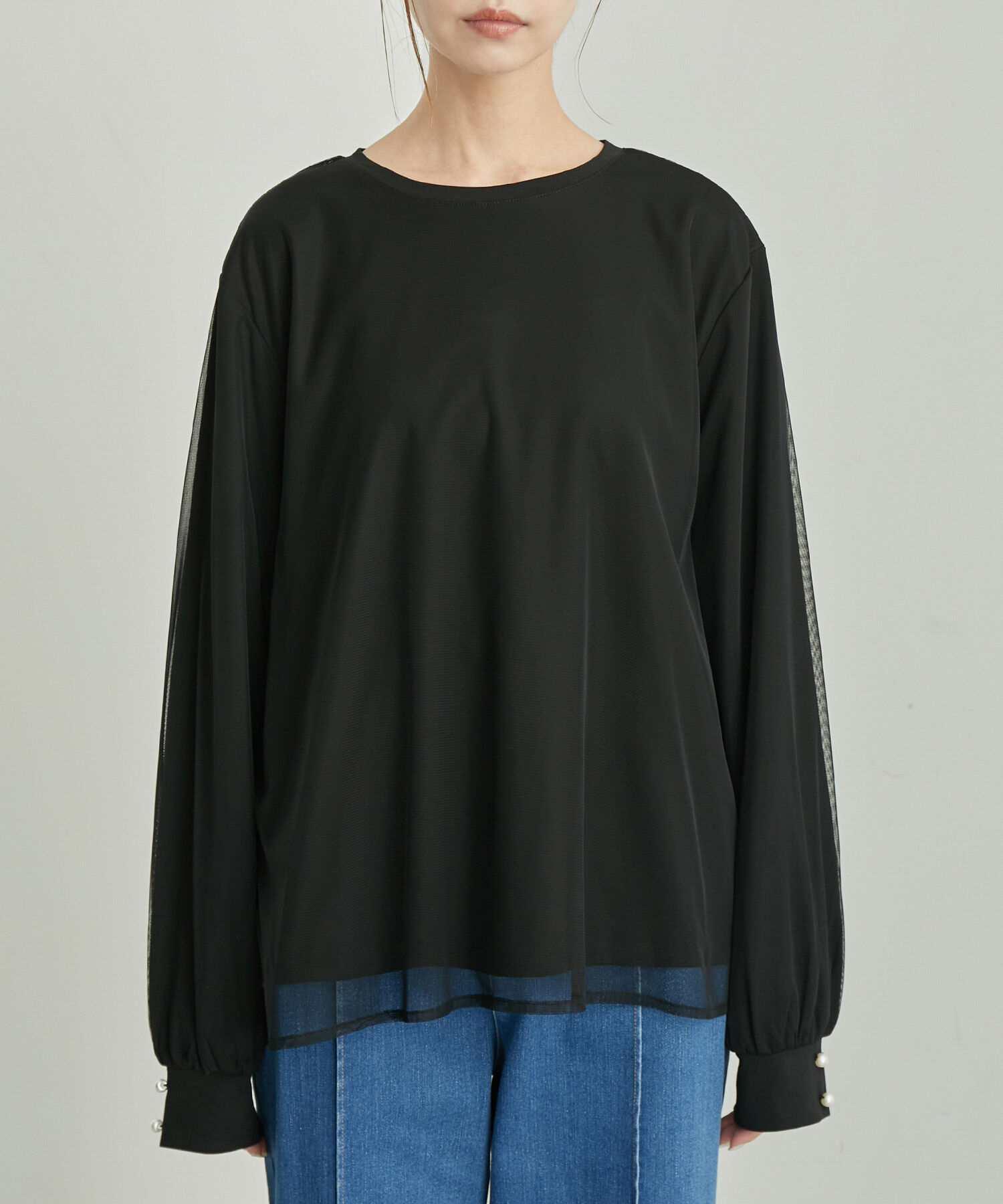 Rope&rsquo;Picnic「【WEB限定】チュールレイヤードトップス」|Tシャツ・カットソー|