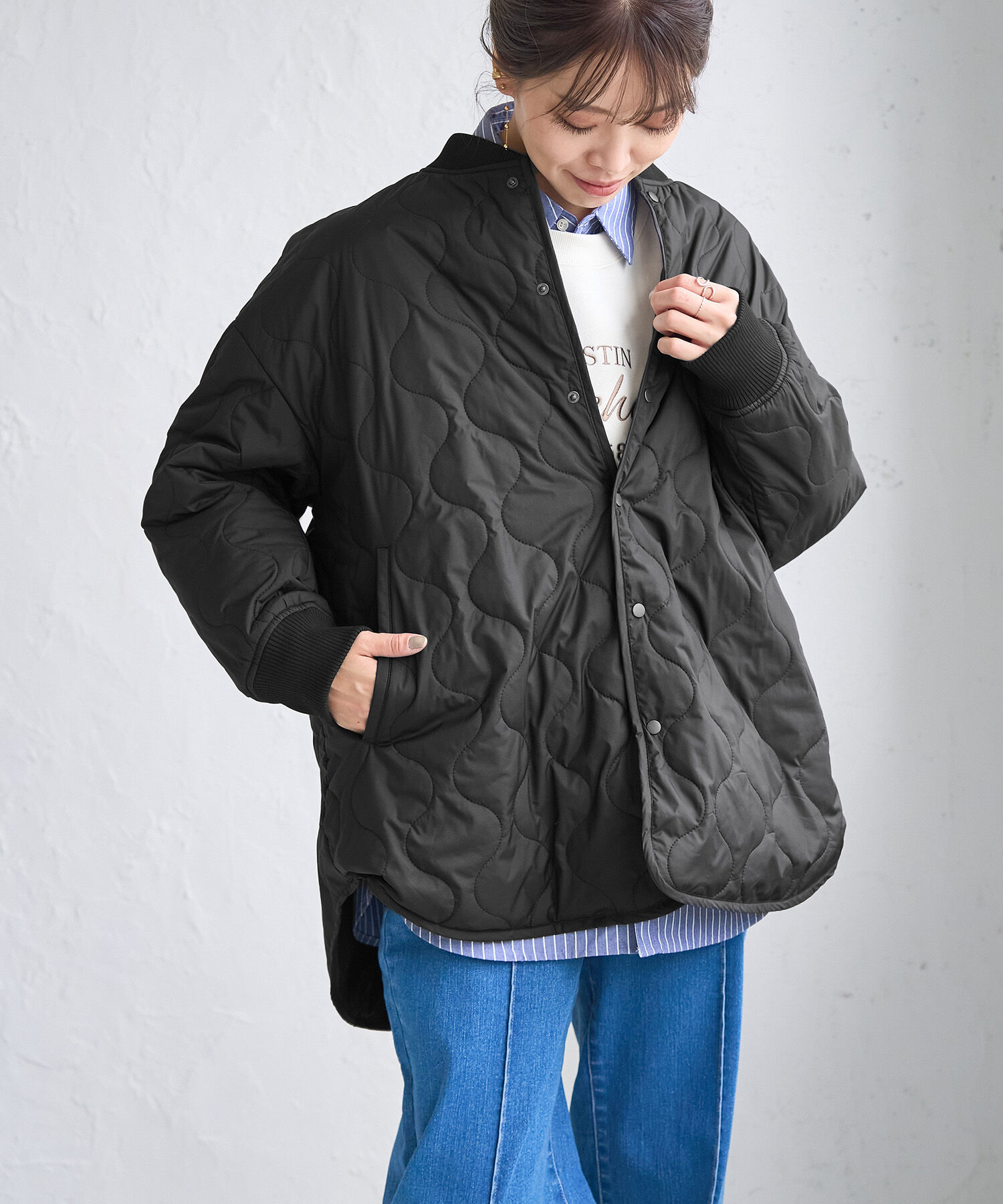 ROPE' PICNIC R「撥水加工・リバーシブル対応/キルティングブルゾン」|ブルゾン・スタジャン|