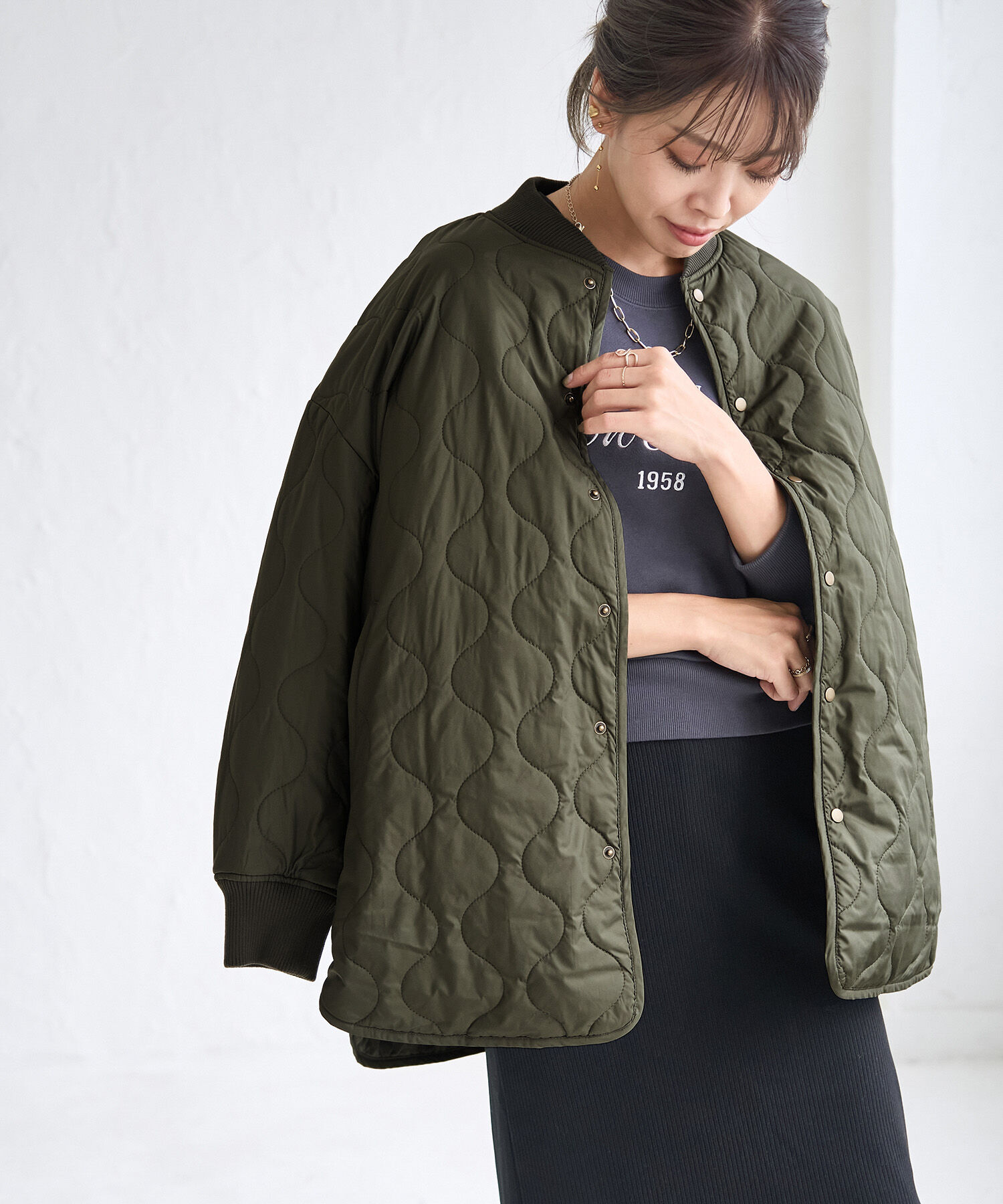 ROPE' PICNIC R「撥水加工・リバーシブル対応/キルティングブルゾン」|ブルゾン・スタジャン|