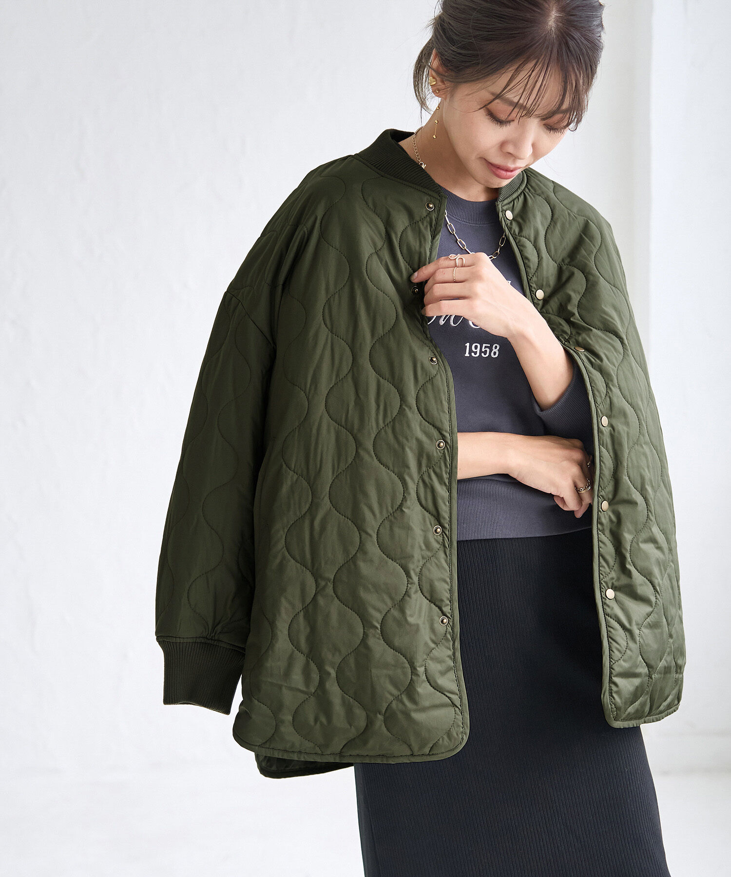 ROPE' PICNIC R「撥水加工・リバーシブル対応/キルティングブルゾン」|ブルゾン・スタジャン|