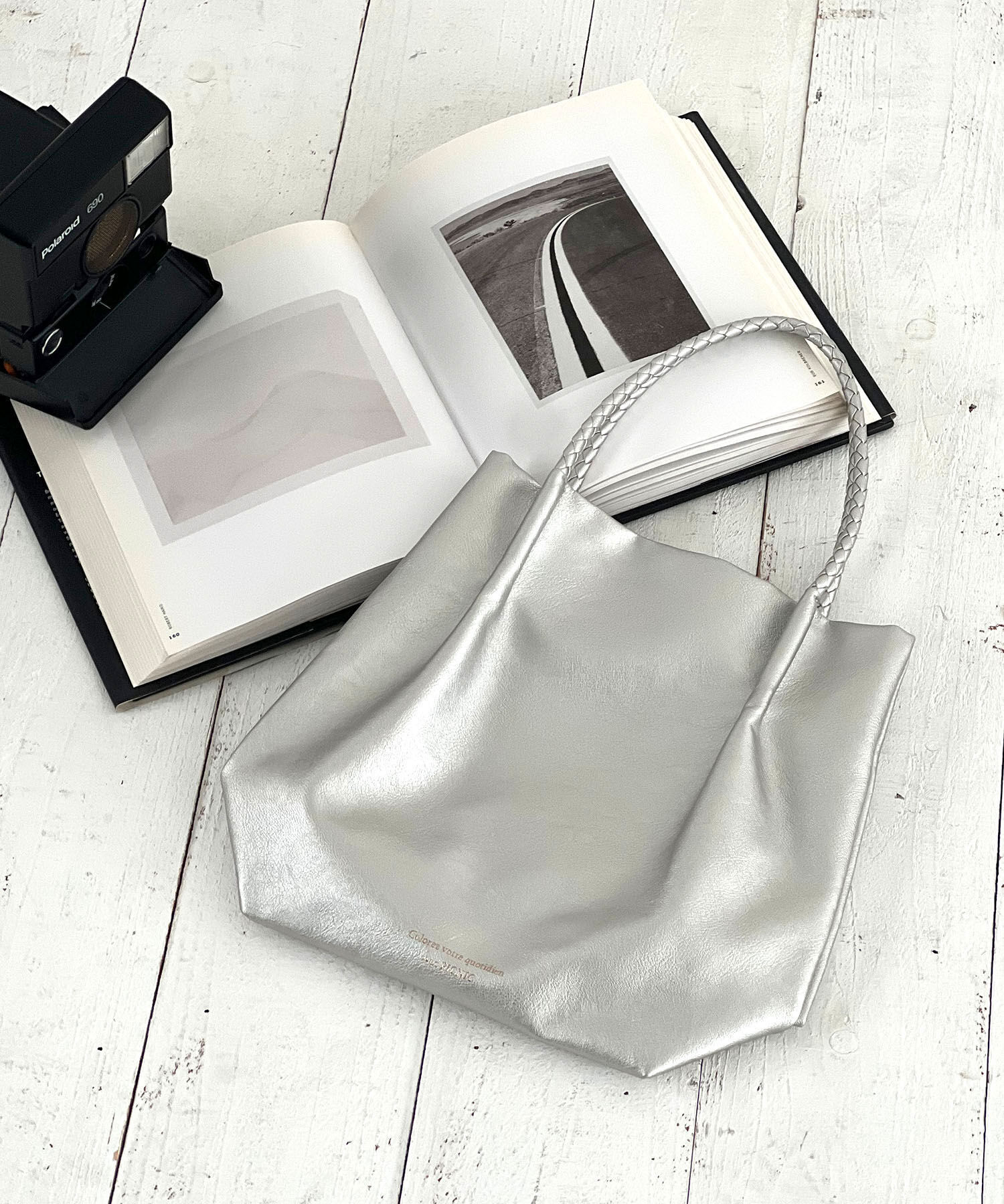 ROPE PICNIC PASSAGE「【新色追加】洗えるメッシュハンドルミドルトートバッグ」|トートバッグ|シルバー(93)