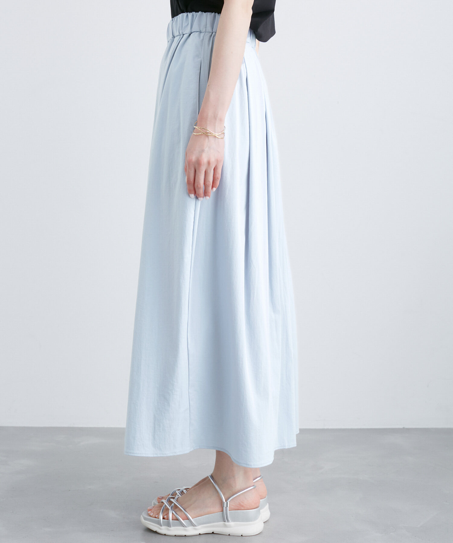 Rope&rsquo;Picnic「レーヨンナイロンイージースカート」|スカート|