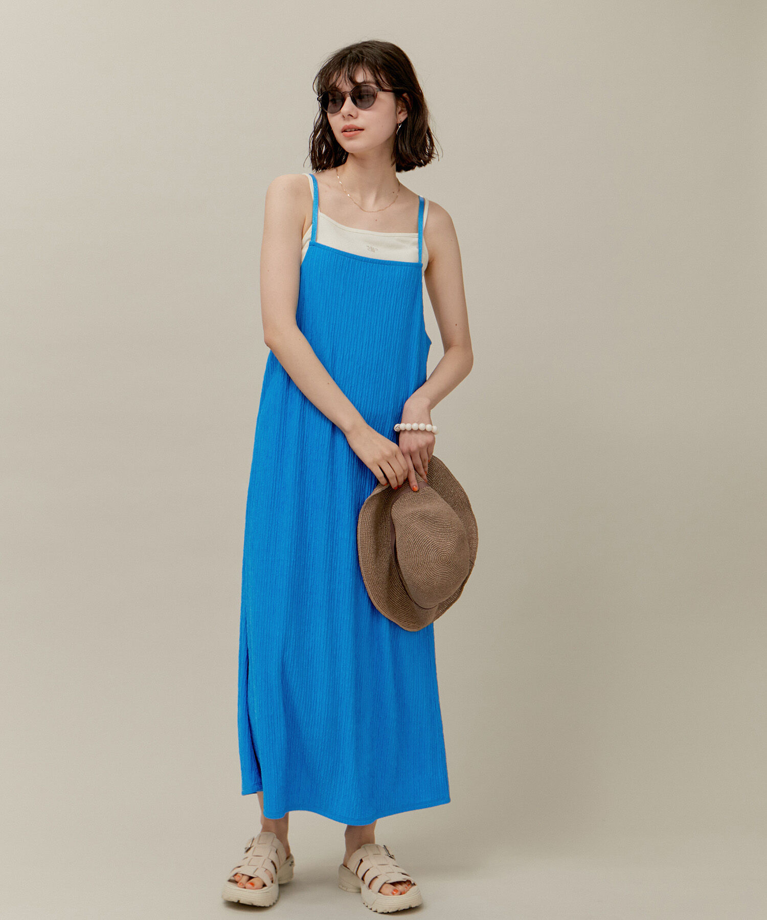 ROPE' PICNIC R「カットジャガードキャミワンピース」|ワンピース|