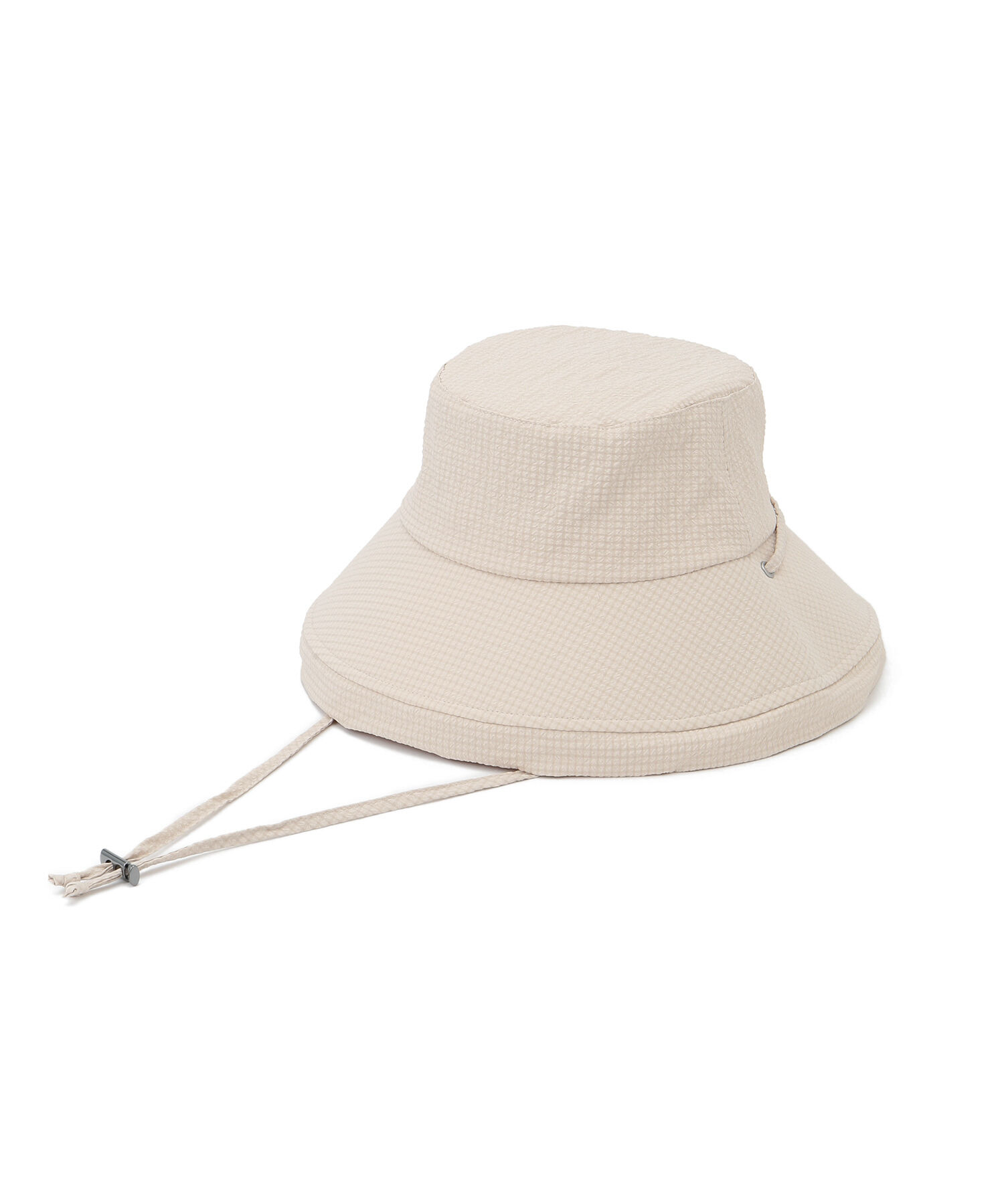 ROPE PICNIC PASSAGE「はっ水・遮光/チェックシアサッカーサファリハット」|ハット|