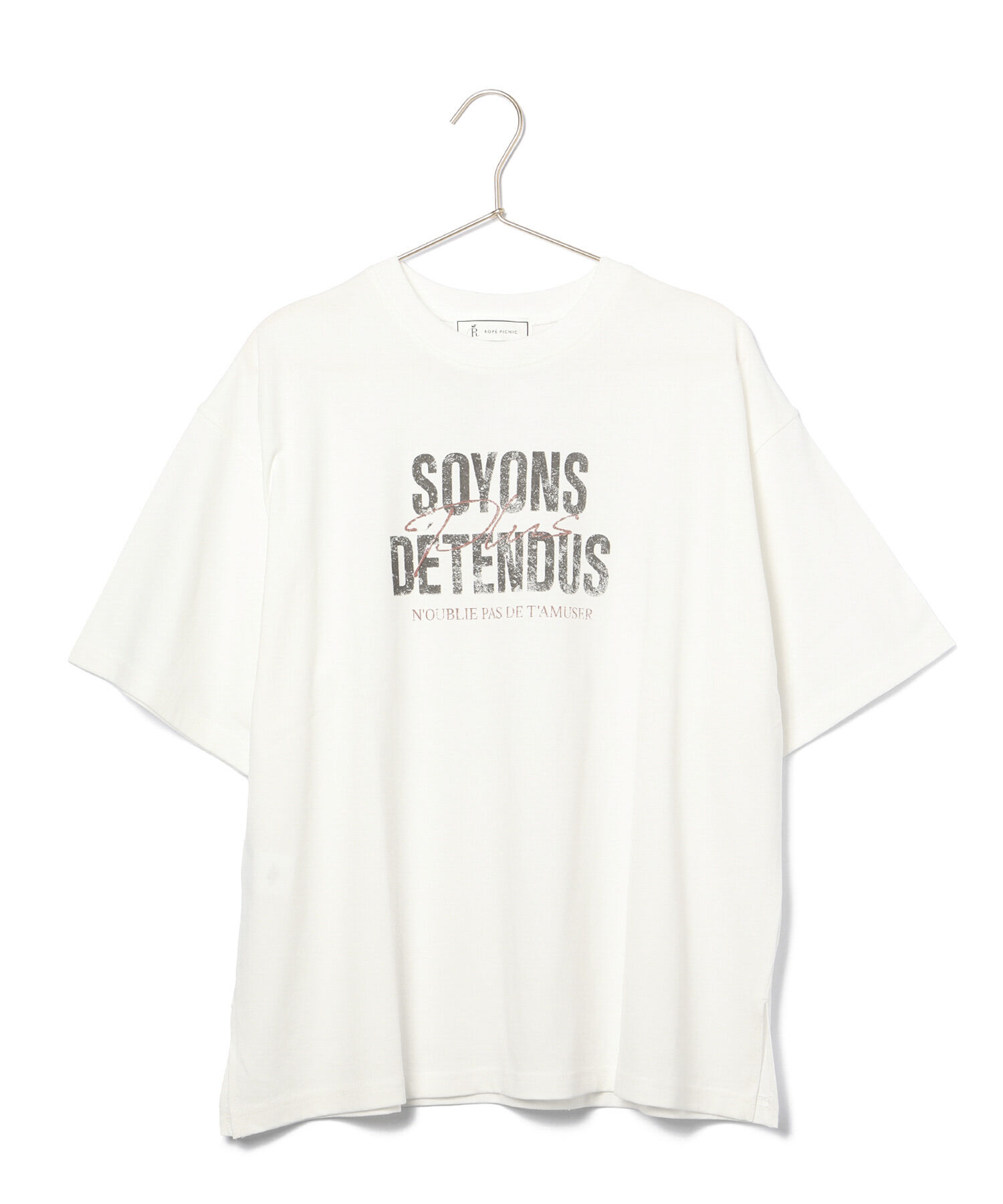 ROPE' PICNIC R「オーバーサイズピグメントロゴプリントTシャツ」|Tシャツ・カットソー|