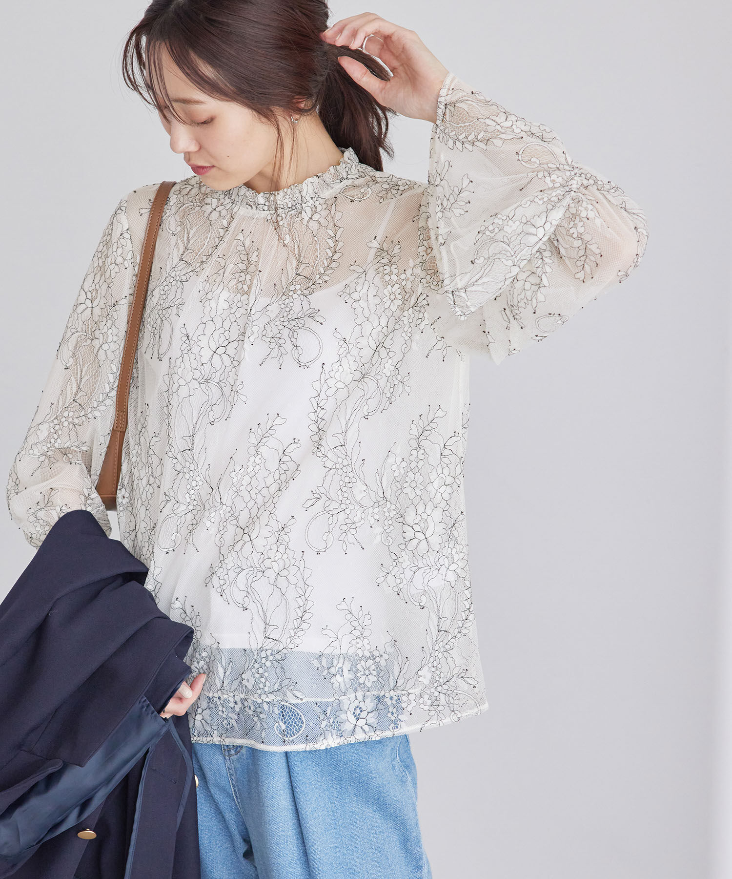 Rope&rsquo;Picnic「フレンチレースブラウス」|シャツ・ブラウス|キナリ(16)