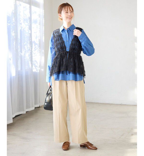 Rope&rsquo;Picnic「フリンジチュールジレ」|ベスト・ジレ|