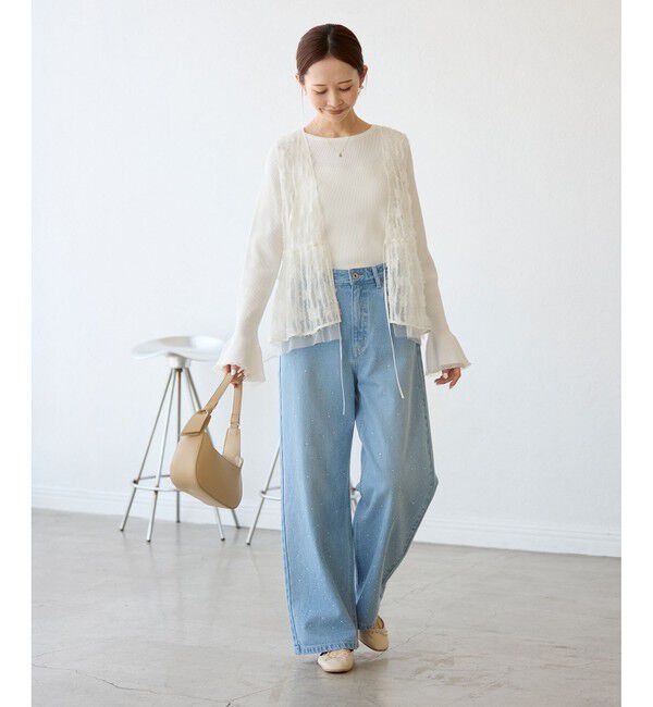 Rope&rsquo;Picnic「フリンジチュールジレ」|ベスト・ジレ|