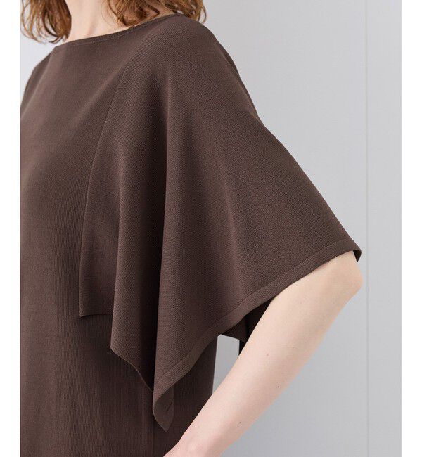 Rope&rsquo;Picnic「【UVカット・接触冷感・イージーケア】八方映えニット スカーフスリーブニットプルオーバー」|ニット・セーター|