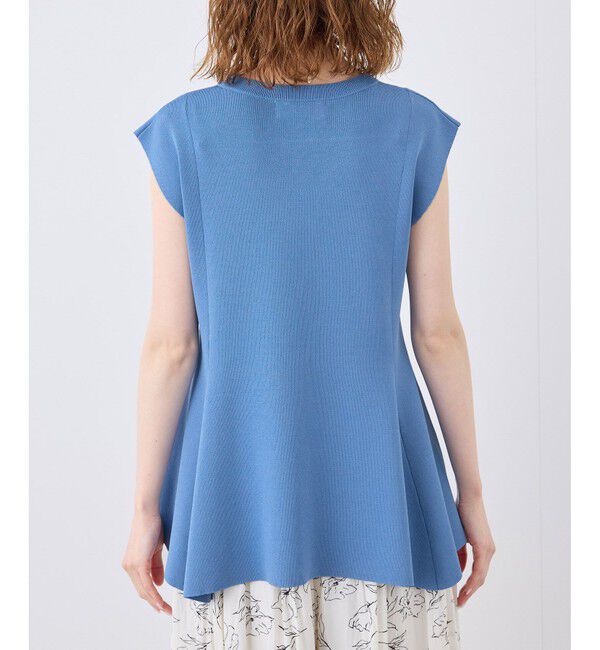 Rope&rsquo;Picnic「【洗濯機OK・アンチピリング】八方映えニット ペプラムニットプルオーバー」|ニット・セーター|