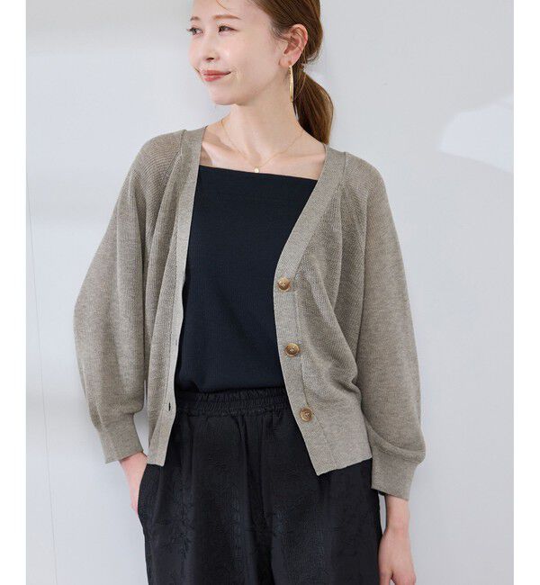 Rope&rsquo;Picnic「LEVITA片畔ニットカーディガン」|カーディガン|