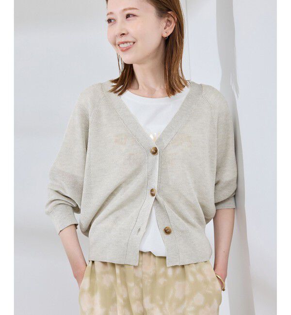Rope&rsquo;Picnic「LEVITA片畔ニットカーディガン」|カーディガン|