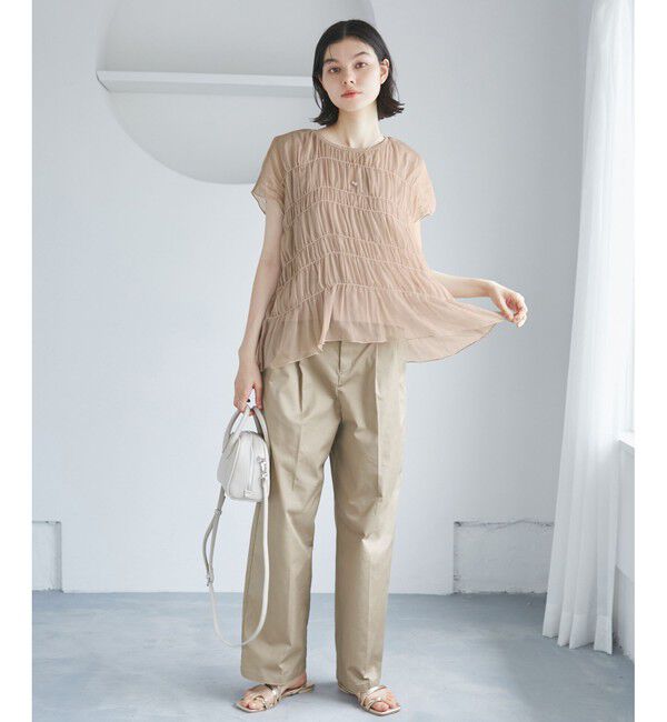 Rope&rsquo;Picnic「楊柳シャーリングシアートップス」|Tシャツ・カットソー|