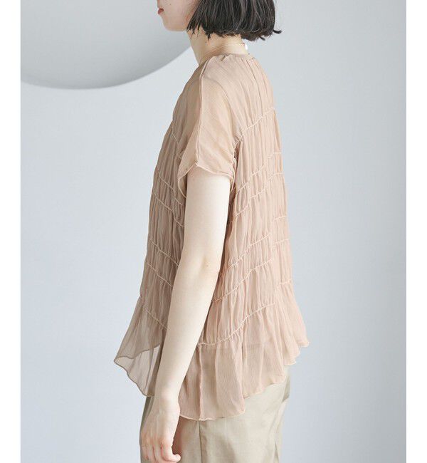 Rope&rsquo;Picnic「楊柳シャーリングシアートップス」|Tシャツ・カットソー|