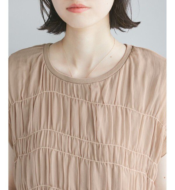 Rope&rsquo;Picnic「楊柳シャーリングシアートップス」|Tシャツ・カットソー|