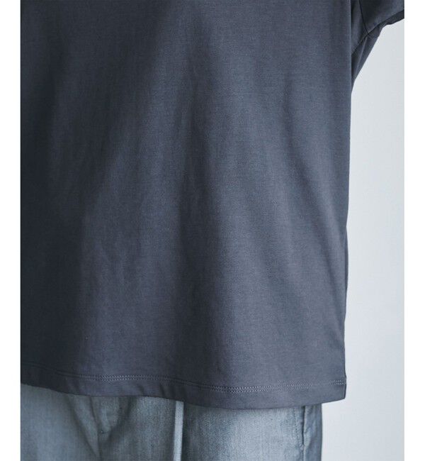 Rope&rsquo;Picnic「【UVカット・接触冷感・汗染み加工】フレンチロゴプリントTシャツ」|Tシャツ・カットソー|