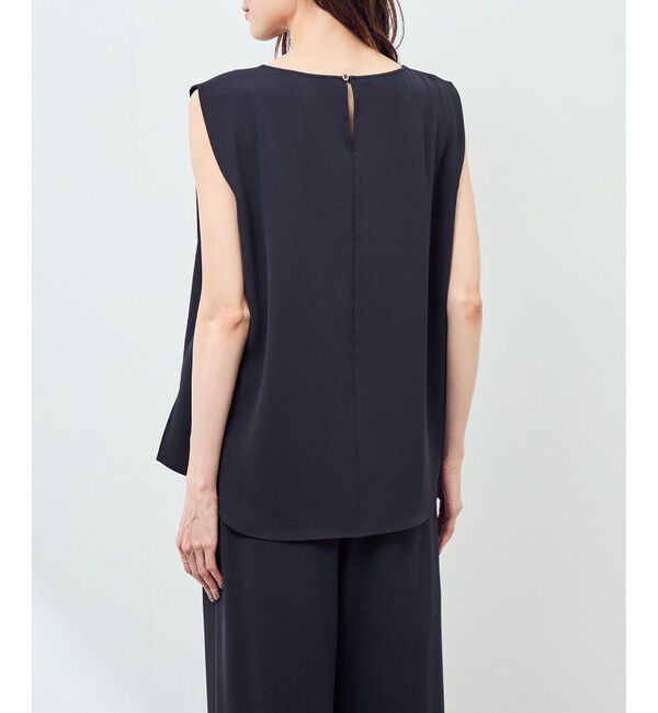 Rope&rsquo;Picnic「ジョーゼット肩タックブラウス/セットアップ対応」|シャツ・ブラウス|