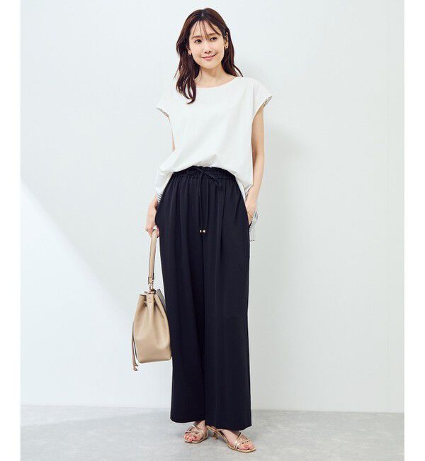 Rope&rsquo;Picnic「ストライプドッキングフレンチスリーブプルオーバー」|Tシャツ・カットソー|