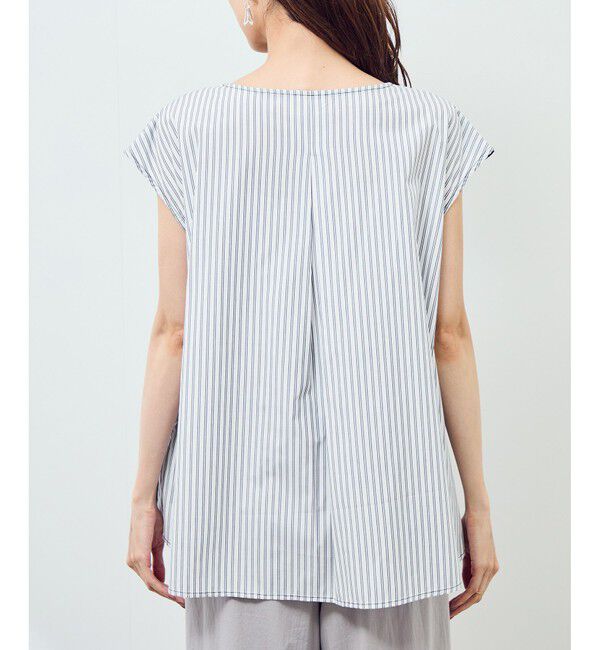 Rope&rsquo;Picnic「ストライプドッキングフレンチスリーブプルオーバー」|Tシャツ・カットソー|