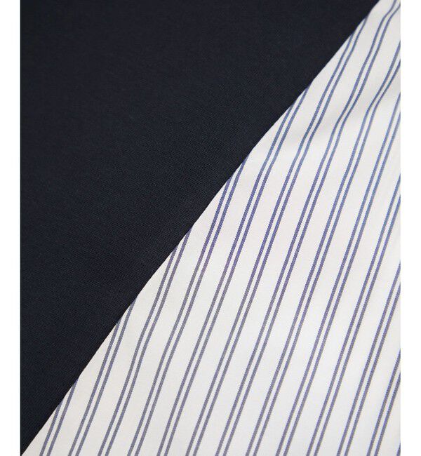 Rope&rsquo;Picnic「ストライプドッキングフレンチスリーブプルオーバー」|Tシャツ・カットソー|