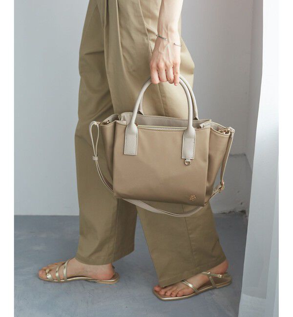 ROPE PICNIC PASSAGE「【撥水加工・2WAY】ナイロンコンビミドルトートバッグ」|トートバッグ|