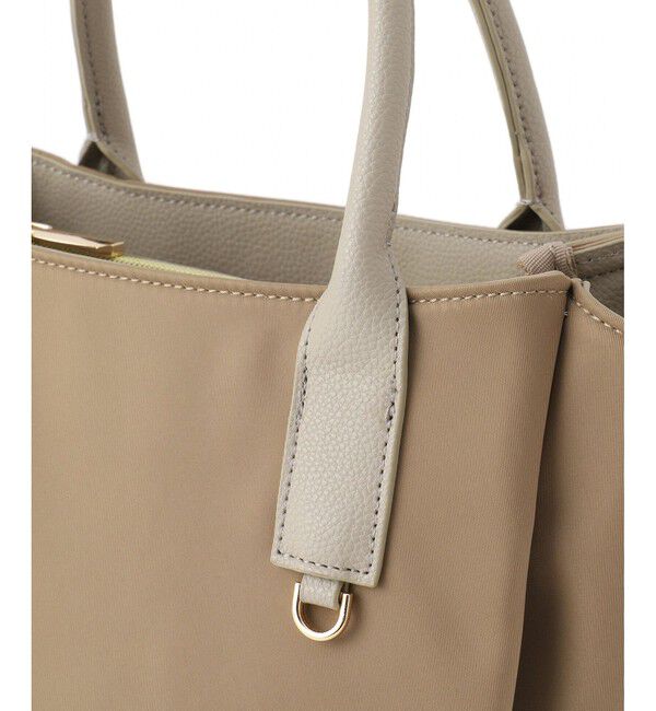 ROPE PICNIC PASSAGE「【撥水加工・2WAY】ナイロンコンビミドルトートバッグ」|トートバッグ|