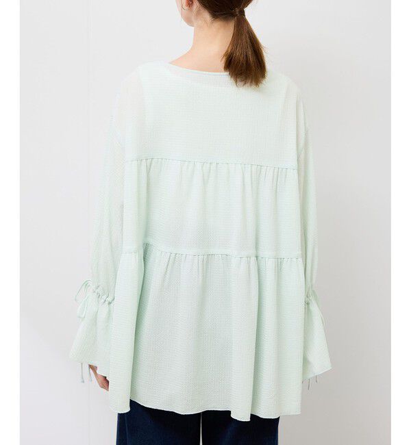 Rope&rsquo;Picnic「【羽織にもなる】シアーワッシャーブラウスカーディガン」|シャツ・ブラウス|