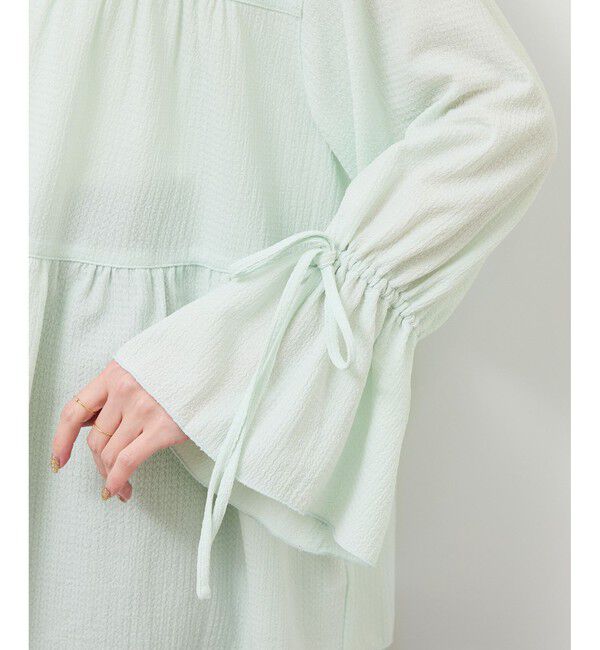 Rope&rsquo;Picnic「【羽織にもなる】シアーワッシャーブラウスカーディガン」|シャツ・ブラウス|