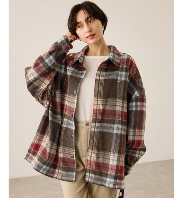 Rope&rsquo;Picnic「【BEVERLY HILLS POLO CLUB・WEB限定】シャギーチェックシャツ」|シャツ・ブラウス|