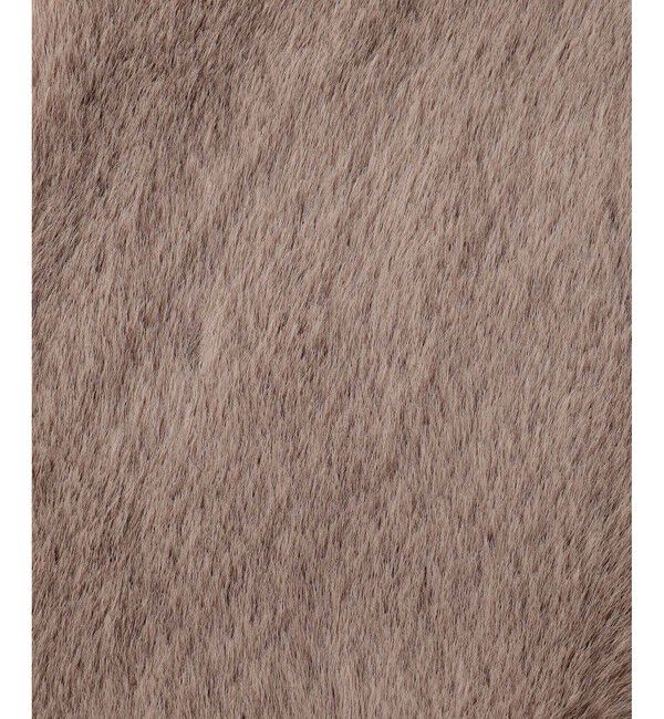 ROPE PICNIC PASSAGE「ブローチ付きフェイクファーティペット」|マフラー|