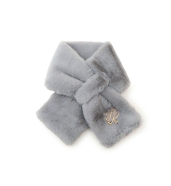 ROPE PICNIC PASSAGE「ブローチ付きフェイクファーティペット」|マフラー|