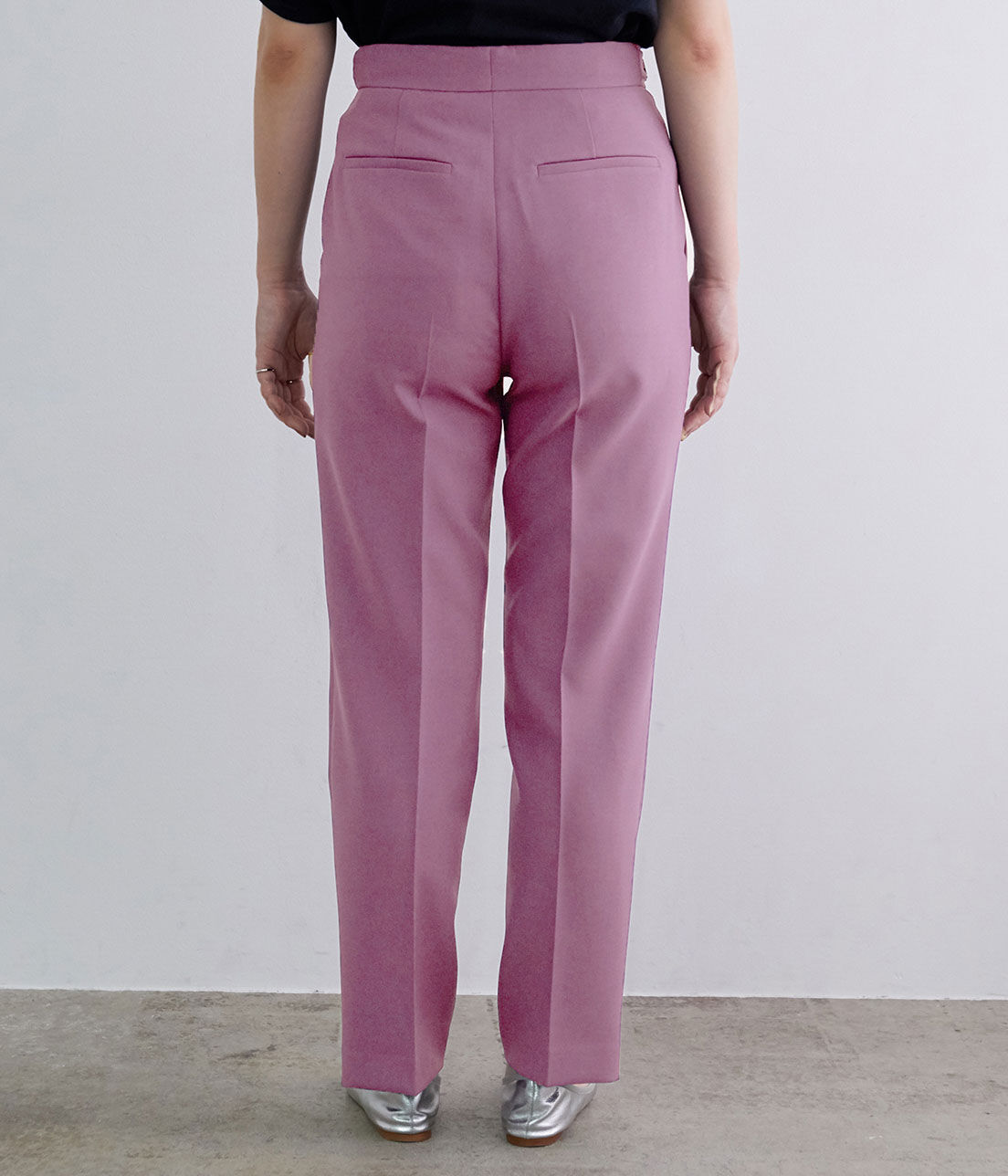 ADAM ET ROPE'「＜洗える＞スリムスラックス」|スラックス|