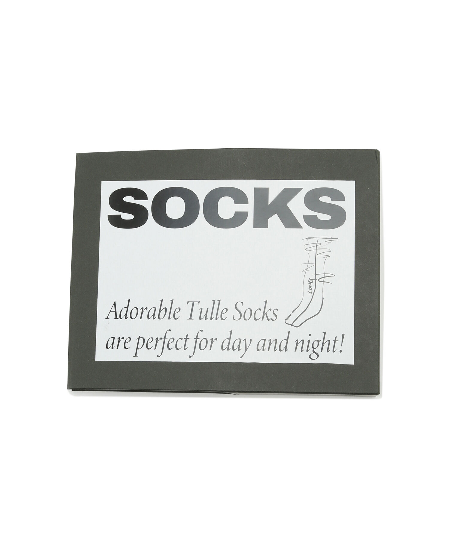 ADAM ET ROPE'「チュールシアーロングルーズソックス」|ソックス|