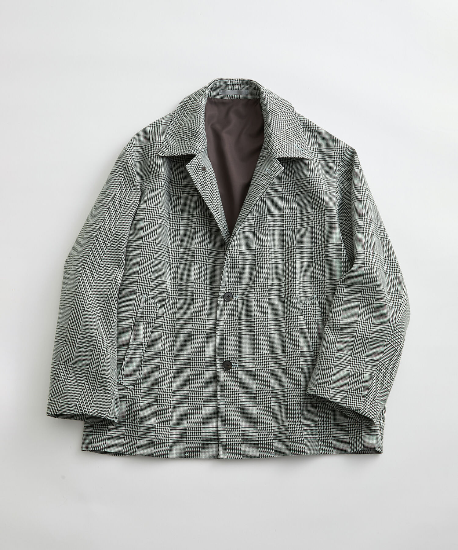 ADAM ET ROPE'「【TECHTWEED】オーバー ショートコート / ロングシーズン着用可能 / イージーケア /サスティナブル / ユニ」|ブルゾン・スタジャン|